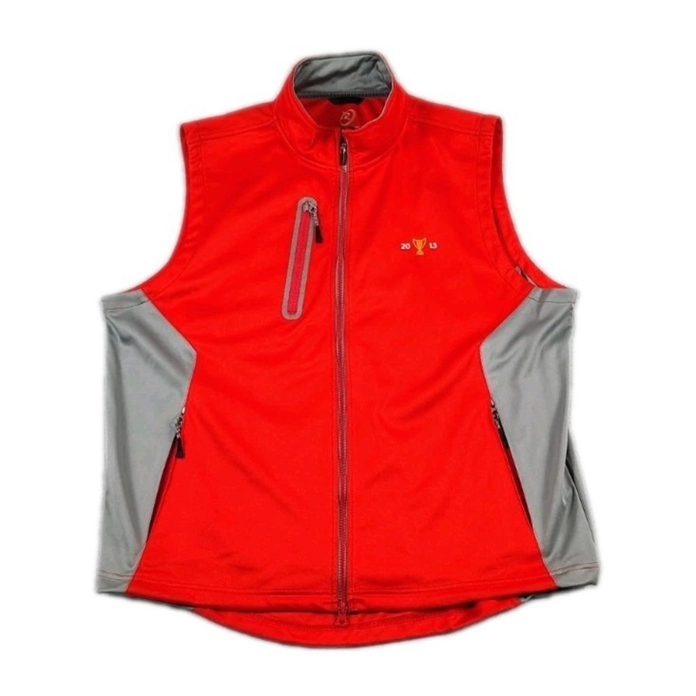 Zero Restriction 2013 Tour Series Performance Golf Vest Mens XL Red & Gray